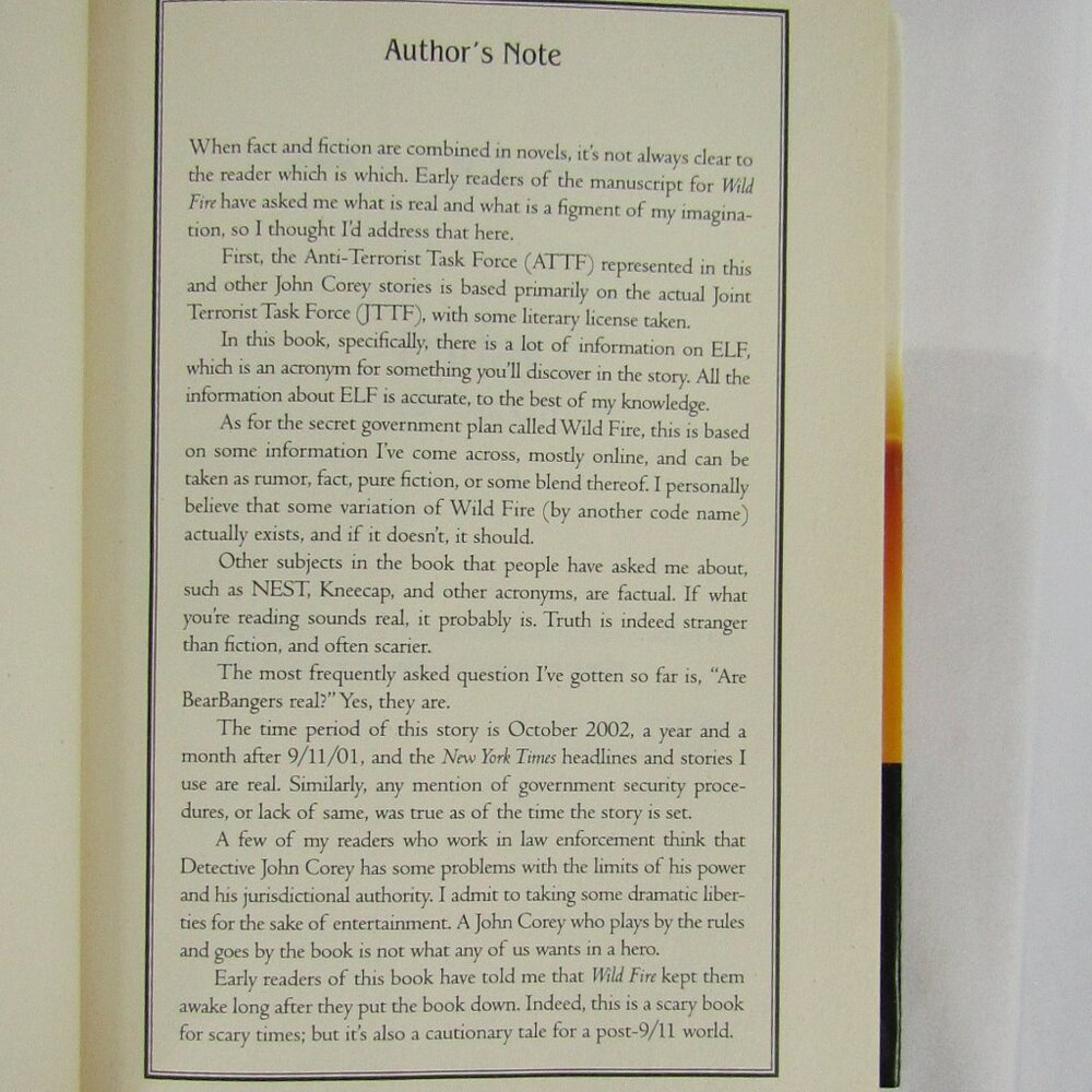 Nelson DeMille | Wild Fire | Hard Cover Edition - Picture 5 of 5